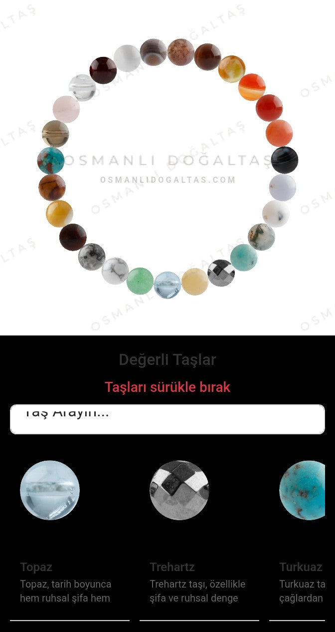 Özel Tasarım Elastik Misineli - 27 Taş - Özel Tasarım Görseli