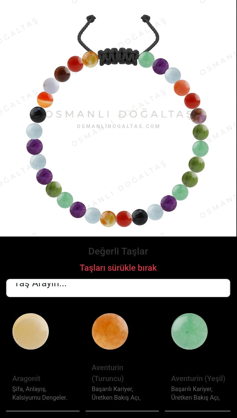 Özel Tasarım Merdiven Kapama Bileklik - 30 Taş - Özel Tasarım Görseli