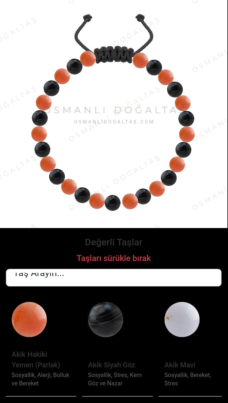 Özel Tasarım Merdiven Kapama Bileklik - 27 Taş - Özel Tasarım Görseli