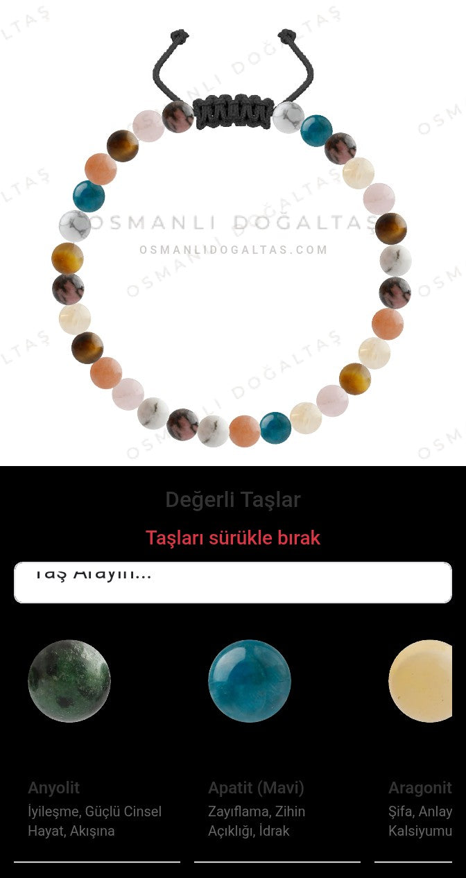 Özel Tasarım Merdiven Kapama Bileklik - 30 Taş - Özel Tasarım Görseli
