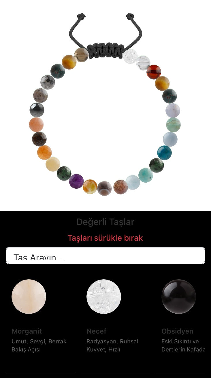 Özel Tasarım Merdiven Kapama Bileklik - 27 Taş - Özel Tasarım Görseli
