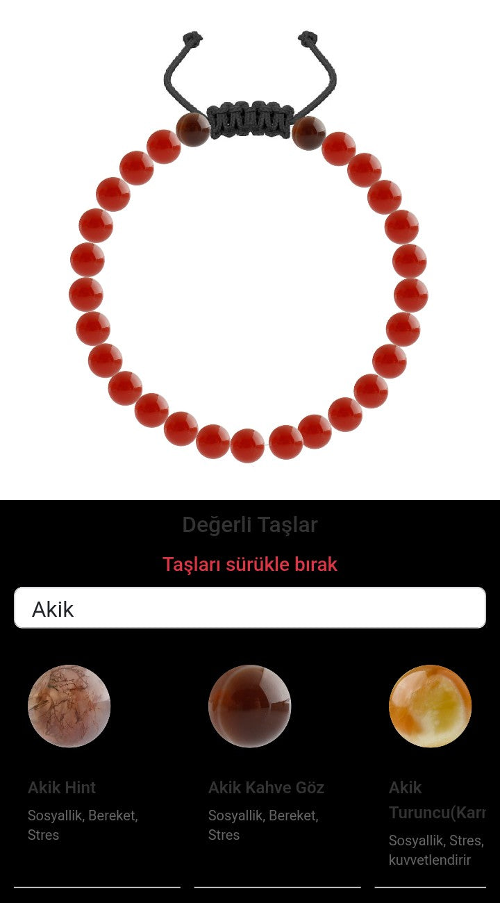 Özel Tasarım Merdiven Kapama Bileklik - 27 Taş - Özel Tasarım Görseli