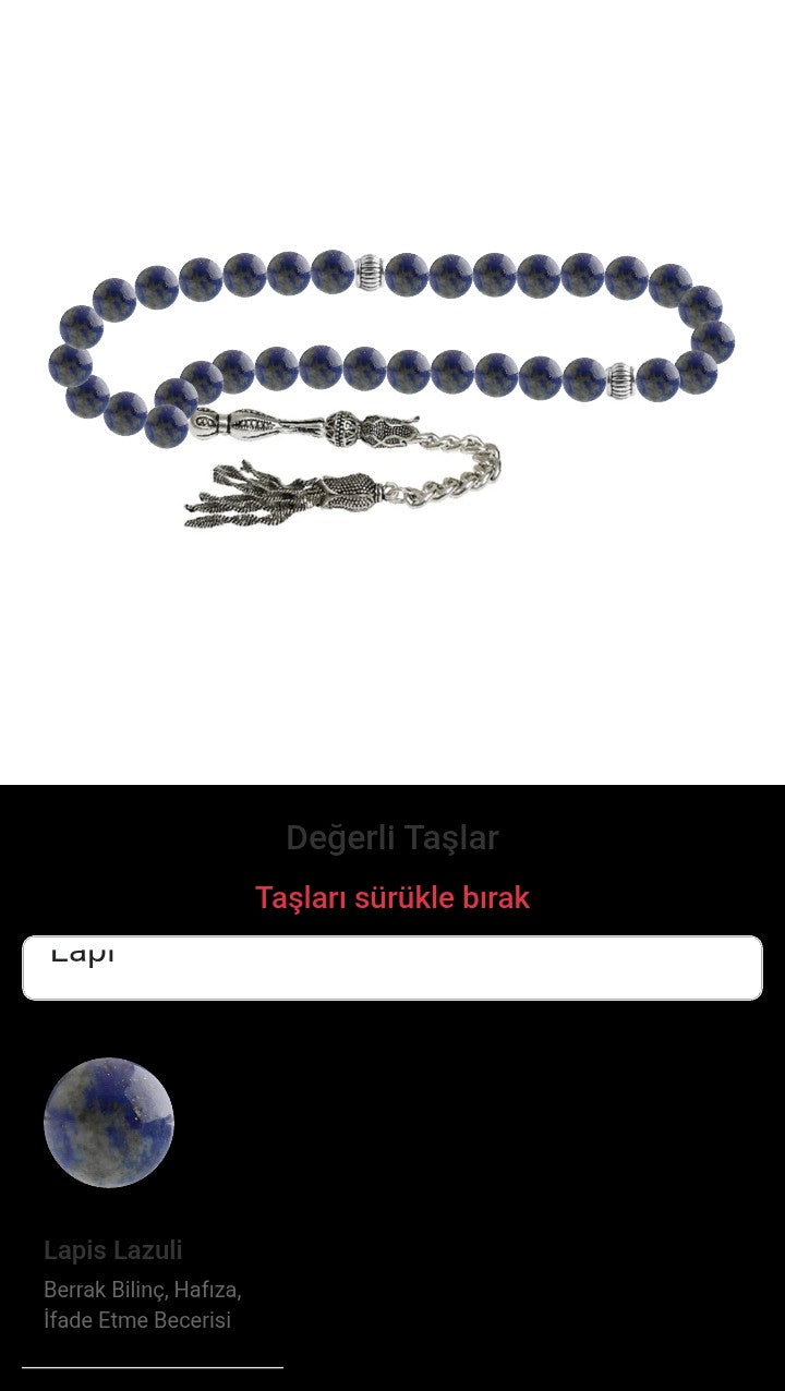 Özel Tasarım Tesbih - 33 Taş - Özel Tasarım Görseli