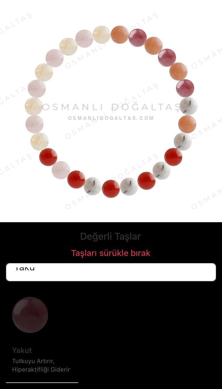 Özel Tasarım Elastik Misineli - 27 Taş - Özel Tasarım Görseli