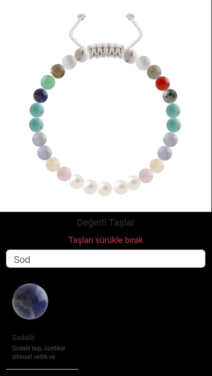 Özel Tasarım Merdiven Kapama Bileklik - 27 Taş - Özel Tasarım Görseli