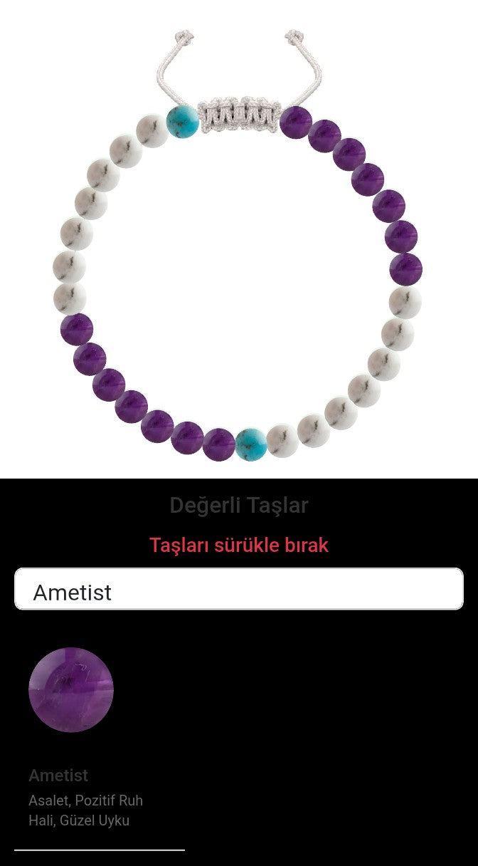 Özel Tasarım Merdiven Kapama Bileklik - 30 Taş - Özel Tasarım Görseli