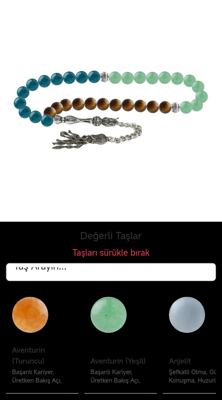 Özel Tasarım Tesbih - 33 Taş - Özel Tasarım Görseli