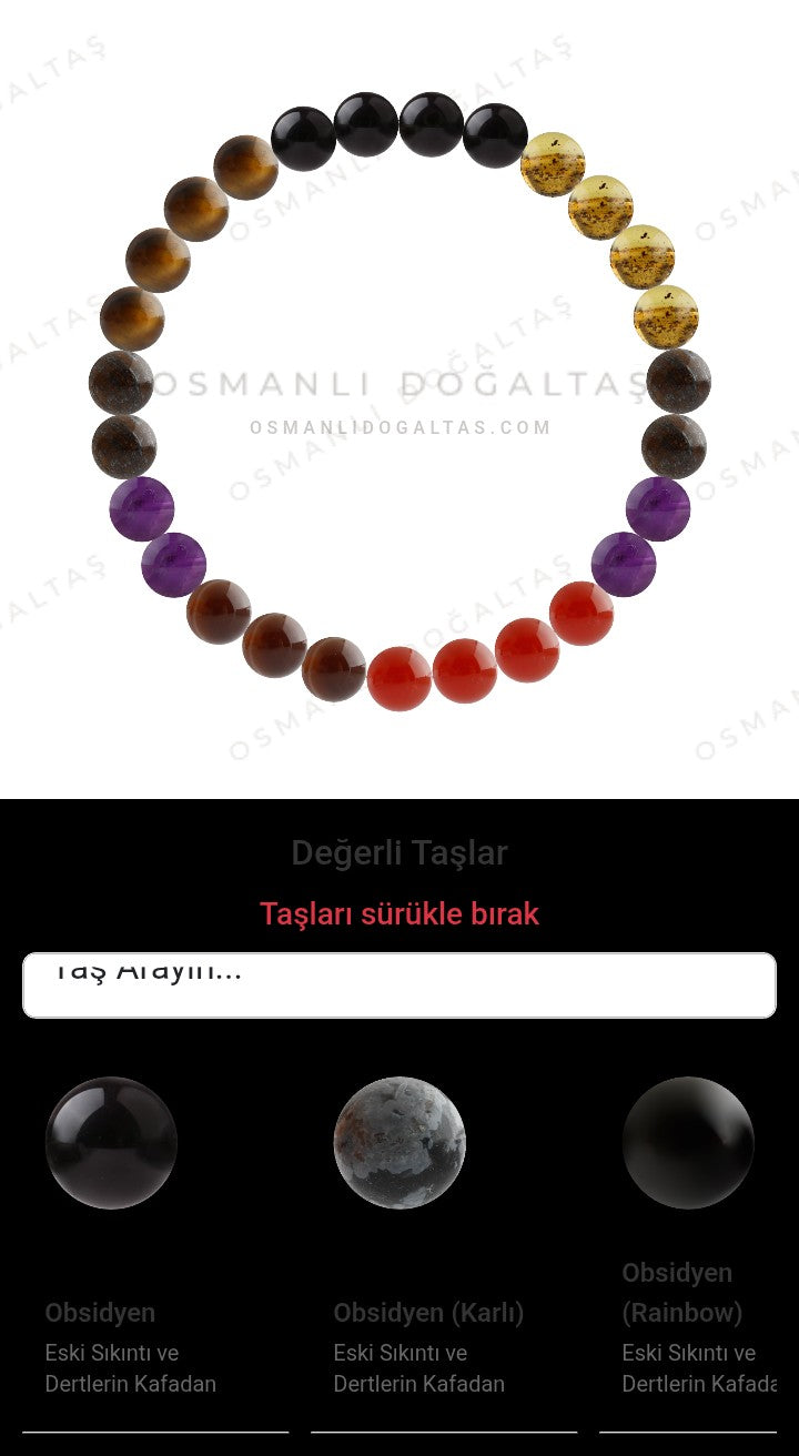 Özel Tasarım Elastik Misineli - 27 Taş - Özel Tasarım Görseli