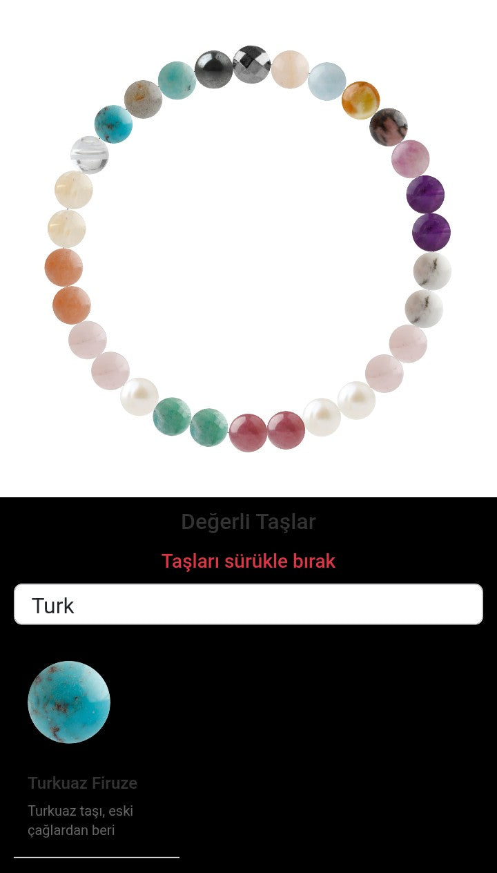 Özel Tasarım Elastik Misineli - 30 Taş - Özel Tasarım Görseli