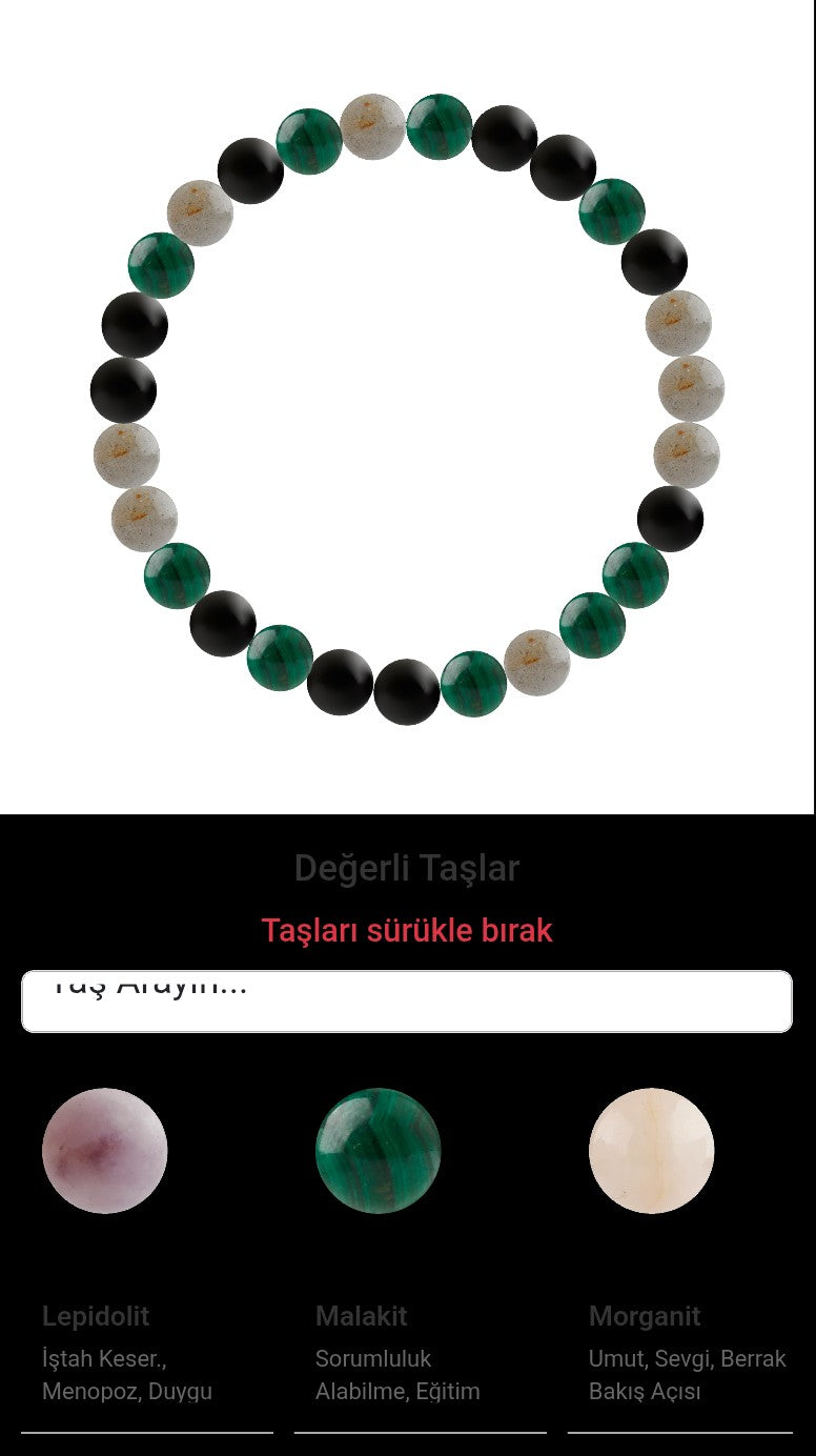 Özel Tasarım Elastik Misineli - 27 Taş - Özel Tasarım Görseli