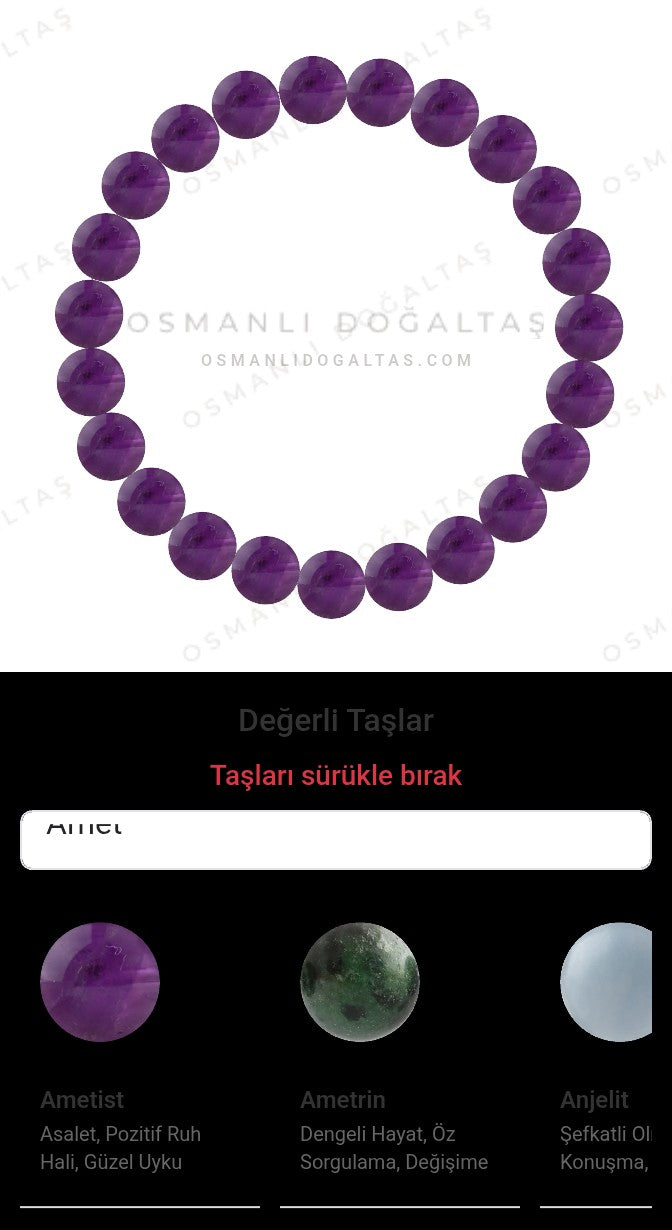 Özel Tasarım Elastik Misineli - 23 Taş - Özel Tasarım Görseli