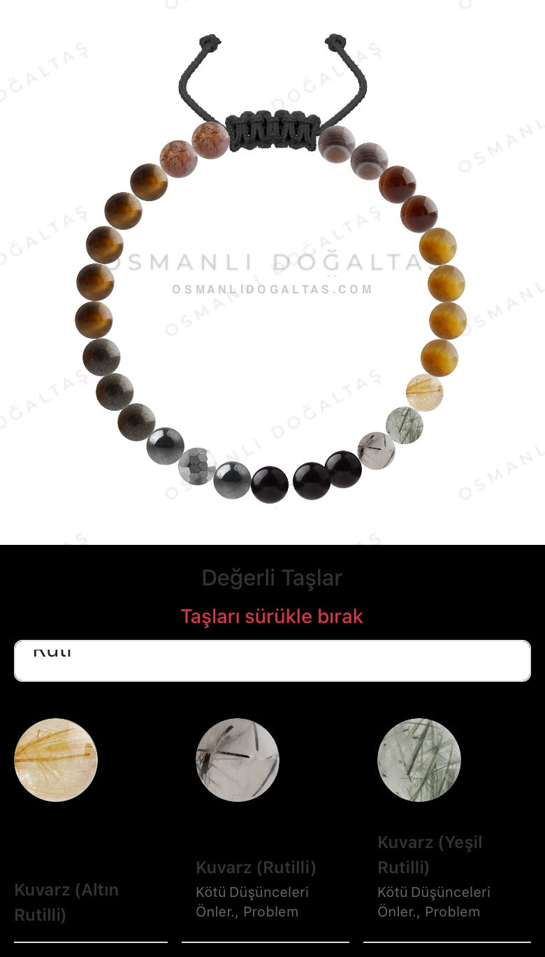 Özel Tasarım Merdiven Kapama Bileklik - 27 Taş - Özel Tasarım Görseli
