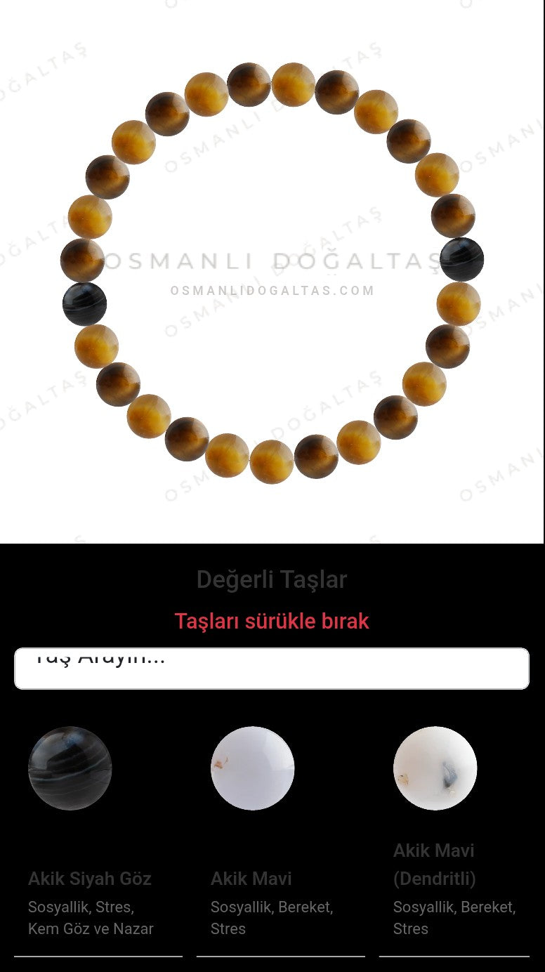 Özel Tasarım Elastik Misineli - 27 Taş - Özel Tasarım Görseli