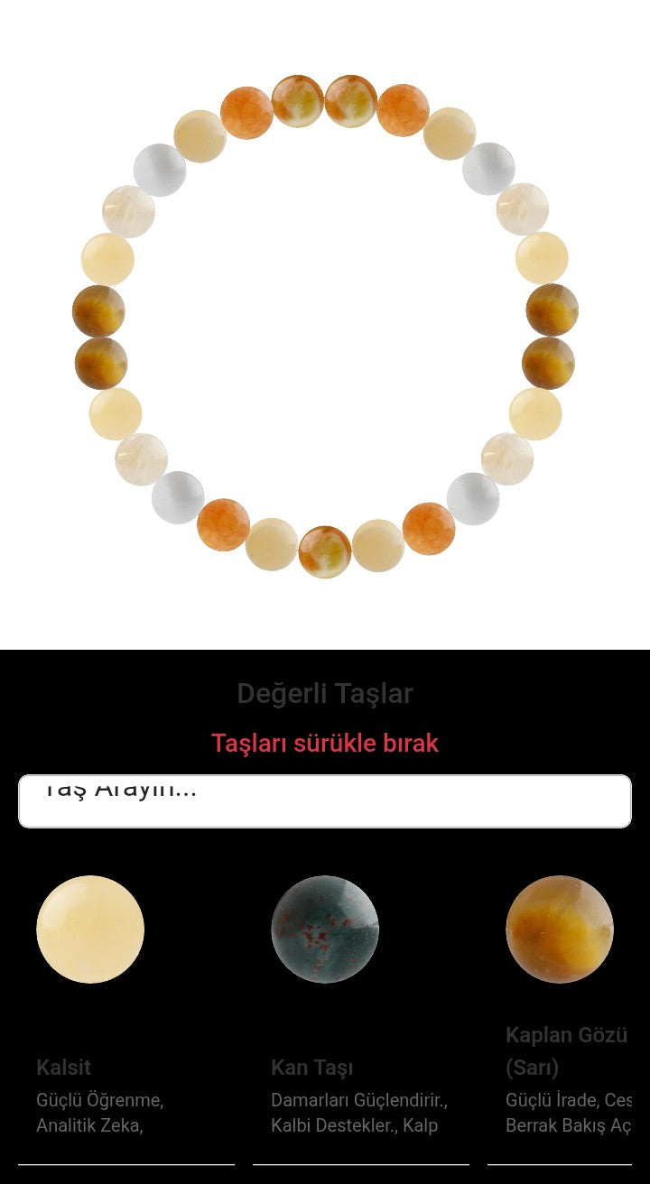 Özel Tasarım Elastik Misineli - 27 Taş - Özel Tasarım Görseli