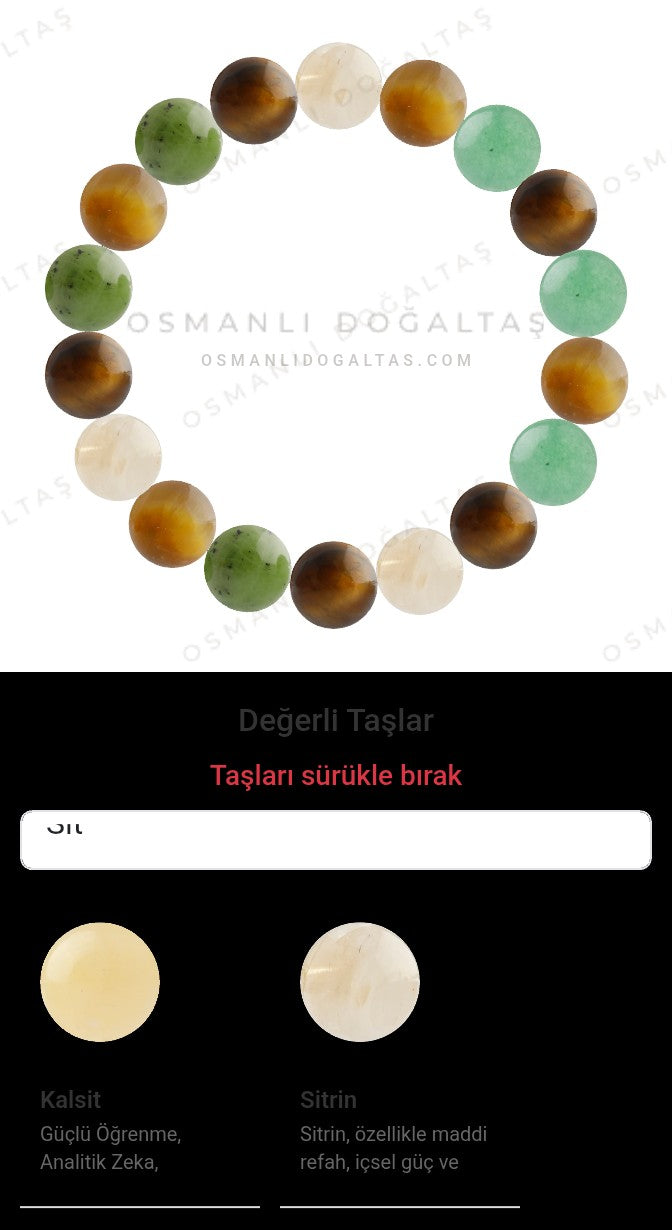 Özel Tasarım Elastik Misineli - 18 Taş - Özel Tasarım Görseli