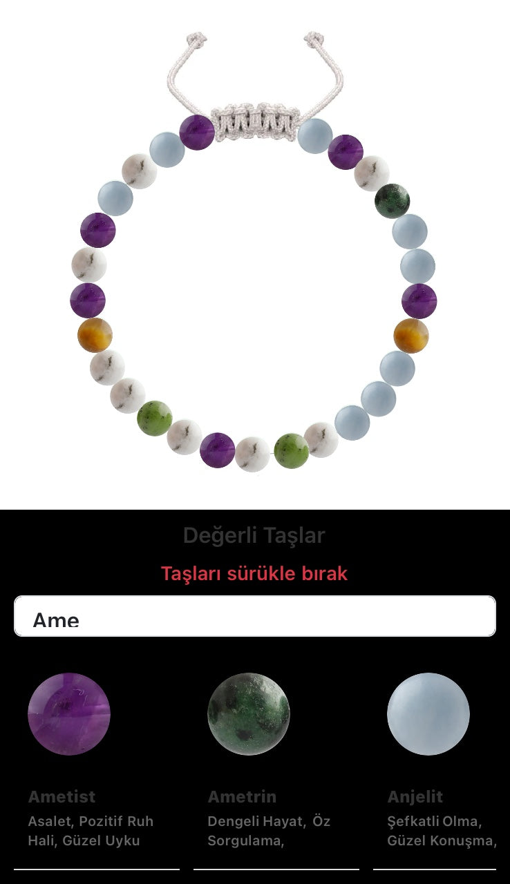 Özel Tasarım Merdiven Kapama Bileklik - 27 Taş - Özel Tasarım Görseli
