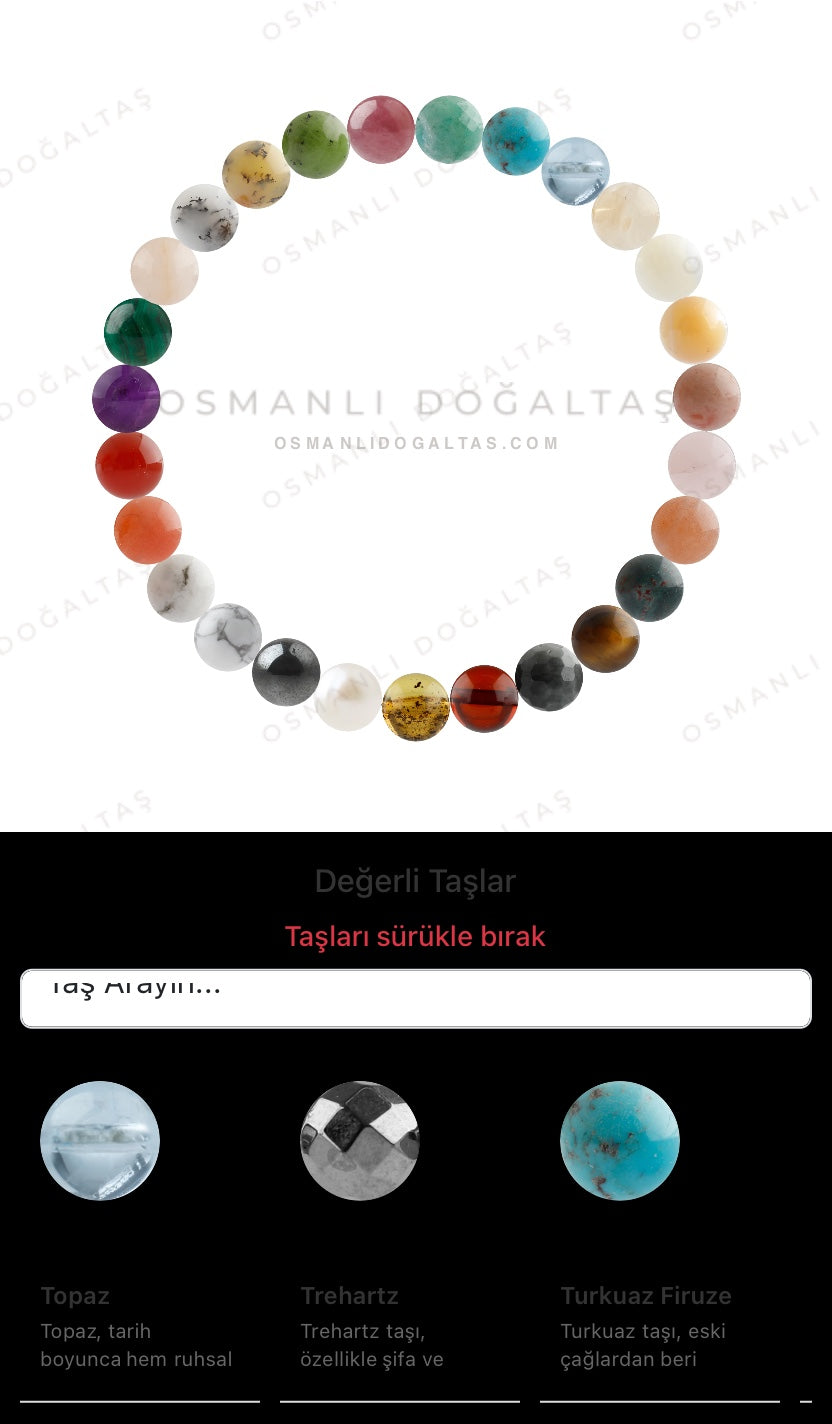 Özel Tasarım Elastik Misineli - 27 Taş - Özel Tasarım Görseli