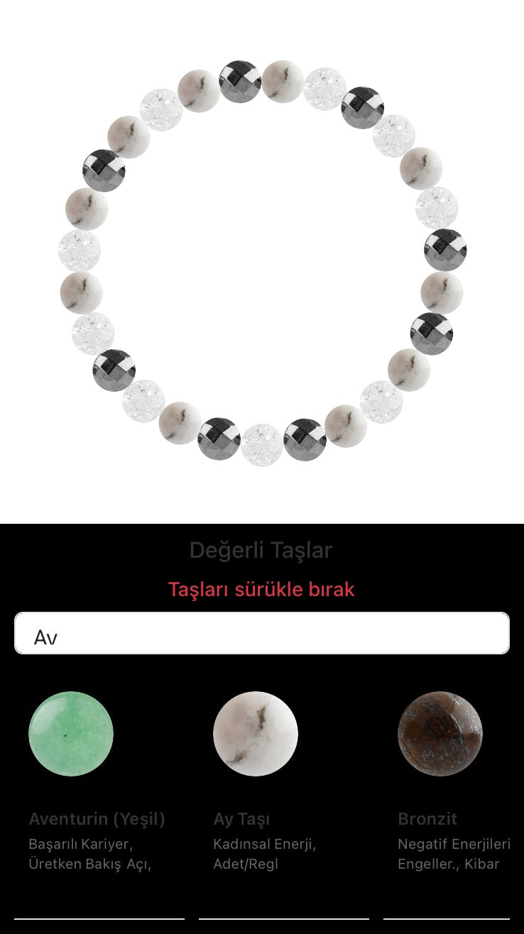 Özel Tasarım Elastik Misineli - 27 Taş - Özel Tasarım Görseli