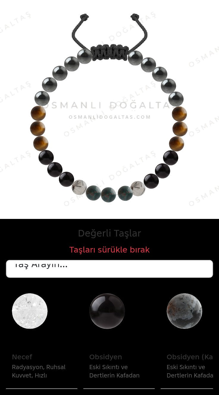 Özel Tasarım Merdiven Kapama Bileklik - 27 Taş - Özel Tasarım Görseli