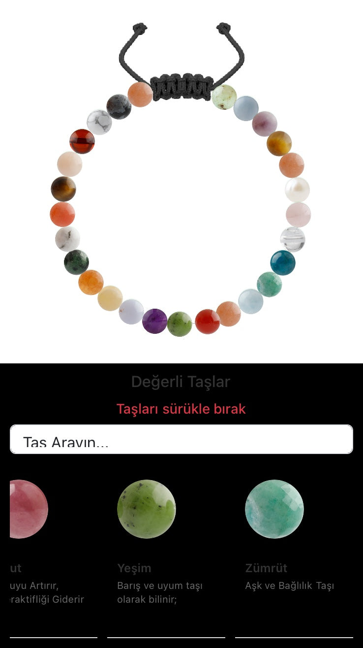 Özel Tasarım Merdiven Kapama Bileklik - 27 Taş - Özel Tasarım Görseli