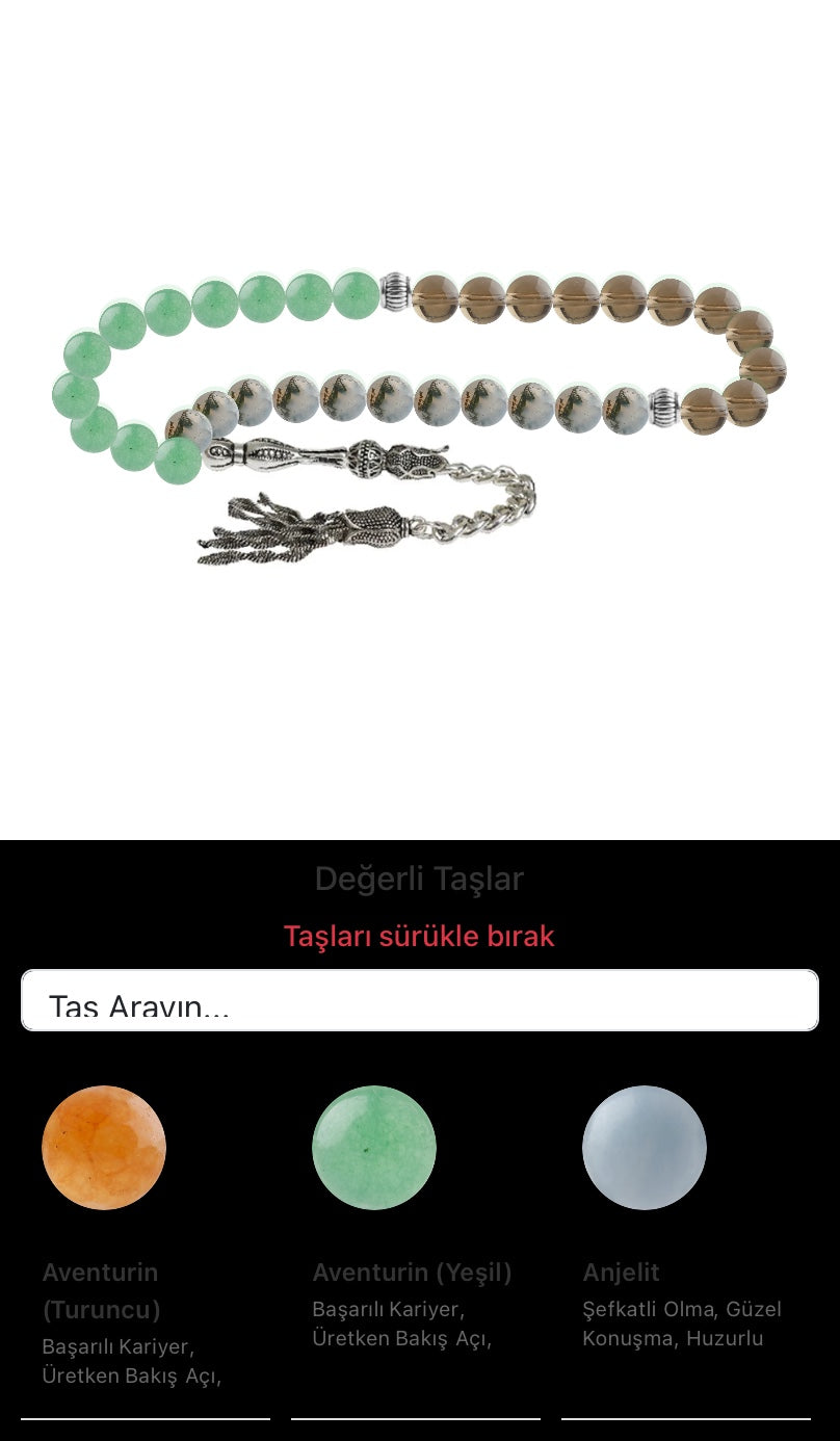 Özel Tasarım Tesbih - 33 Taş - Özel Tasarım Görseli