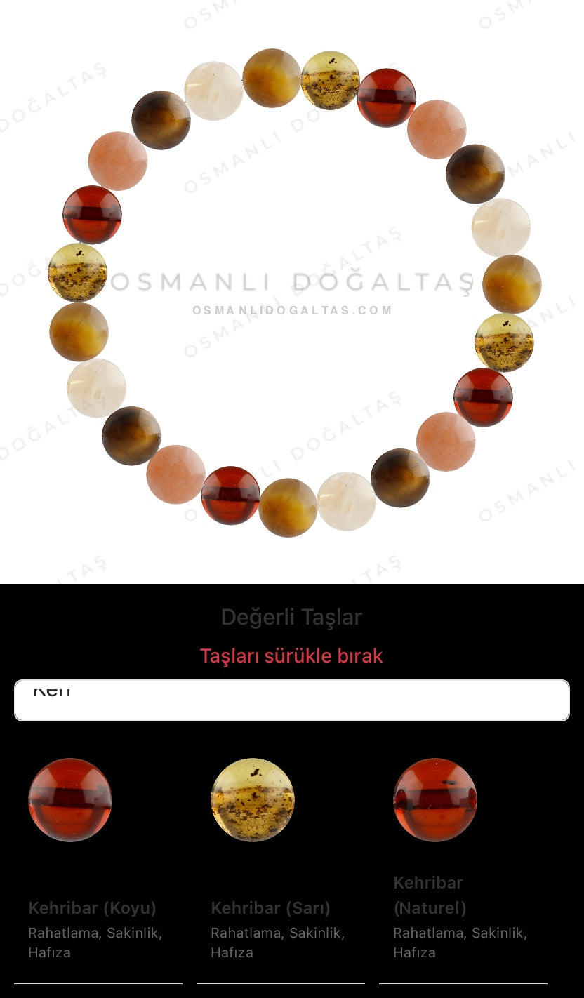Özel Tasarım Elastik Misineli - 23 Taş - Özel Tasarım Görseli