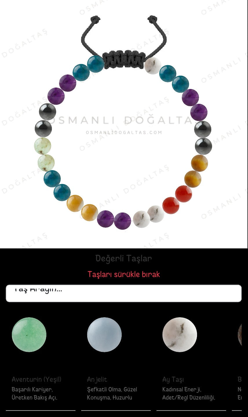 Özel Tasarım Merdiven Kapama Bileklik - 27 Taş - Özel Tasarım Görseli