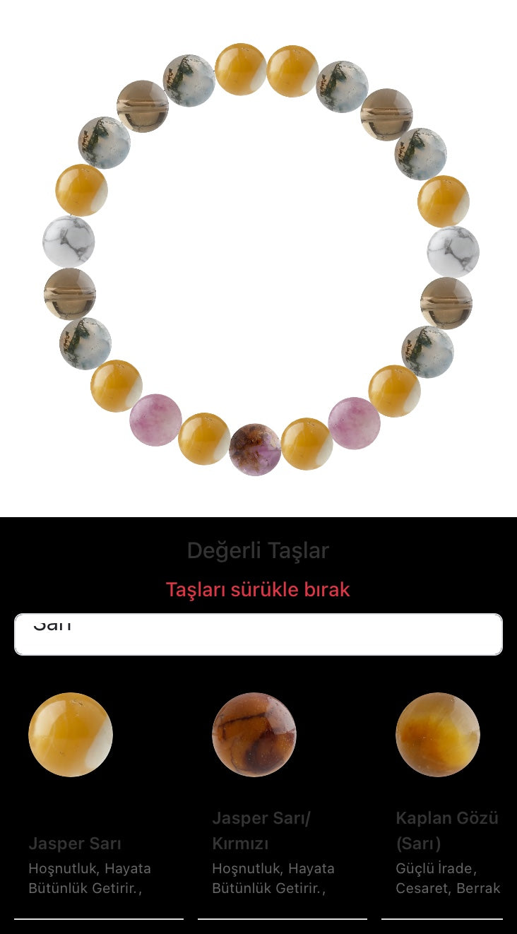 Özel Tasarım Elastik Misineli - 23 Taş - Özel Tasarım Görseli