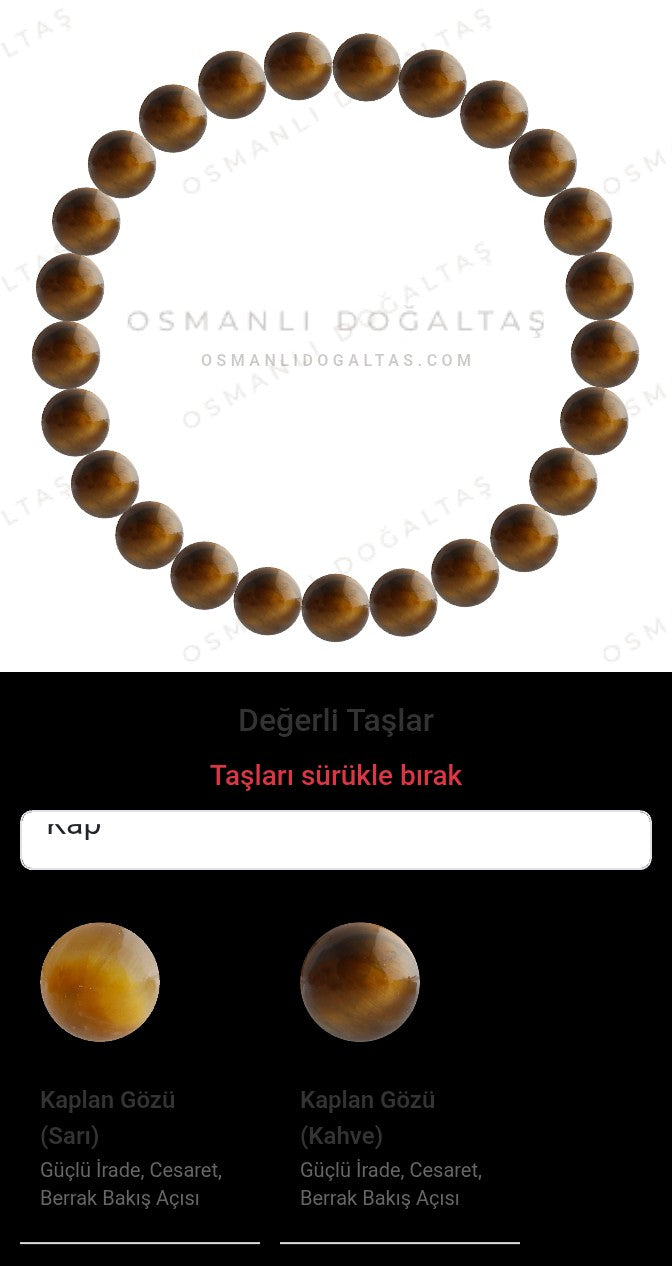 Özel Tasarım Elastik Misineli - 25 Taş - Özel Tasarım Görseli