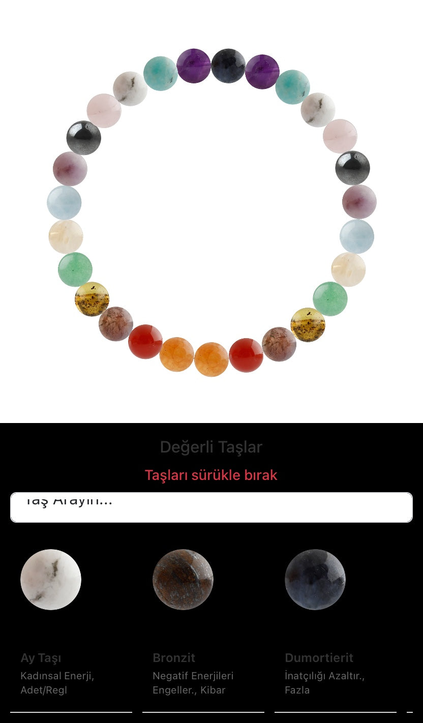 Özel Tasarım Elastik Misineli - 27 Taş - Özel Tasarım Görseli
