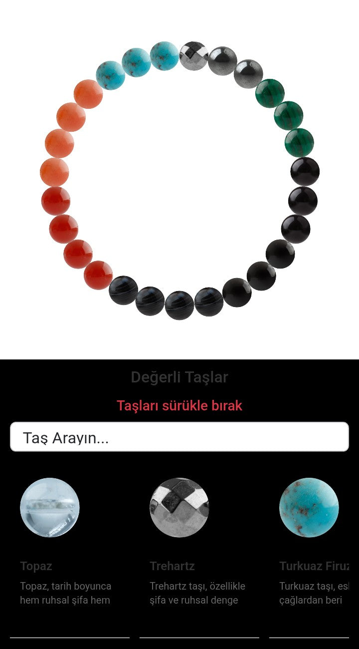Özel Tasarım Elastik Misineli - 27 Taş - Özel Tasarım Görseli