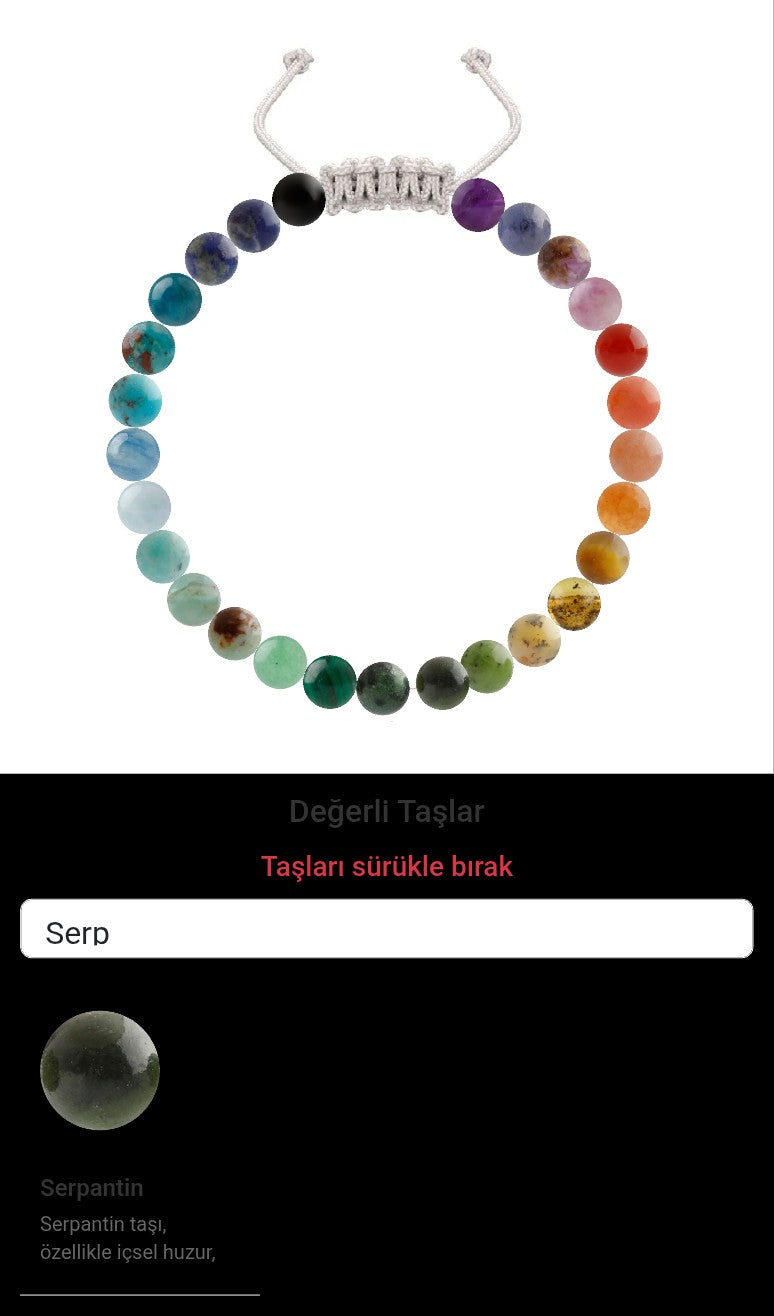 Özel Tasarım Merdiven Kapama Bileklik - 27 Taş - Özel Tasarım Görseli