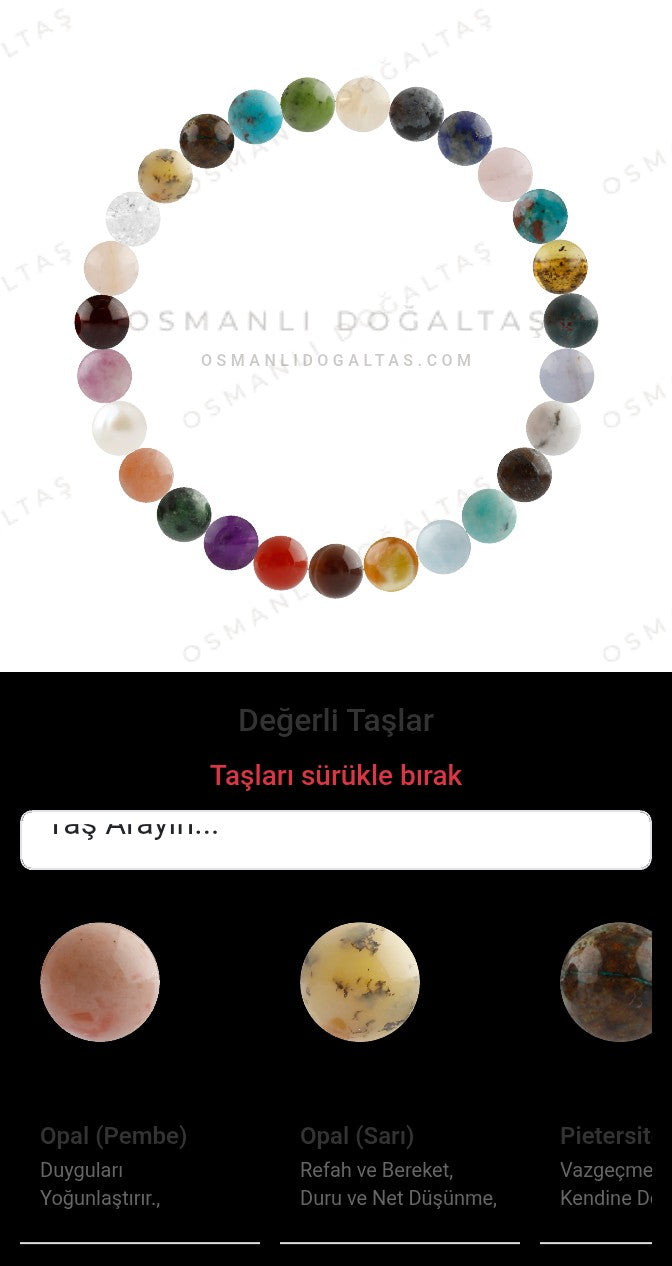 Özel Tasarım Elastik Misineli - 27 Taş - Özel Tasarım Görseli