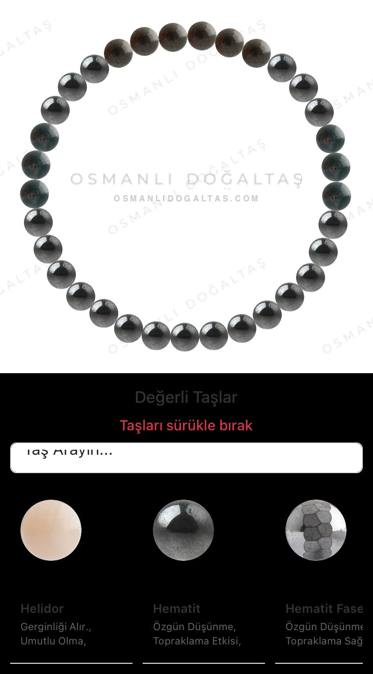 Özel Tasarım Elastik Misineli - 33 Taş - Özel Tasarım Görseli
