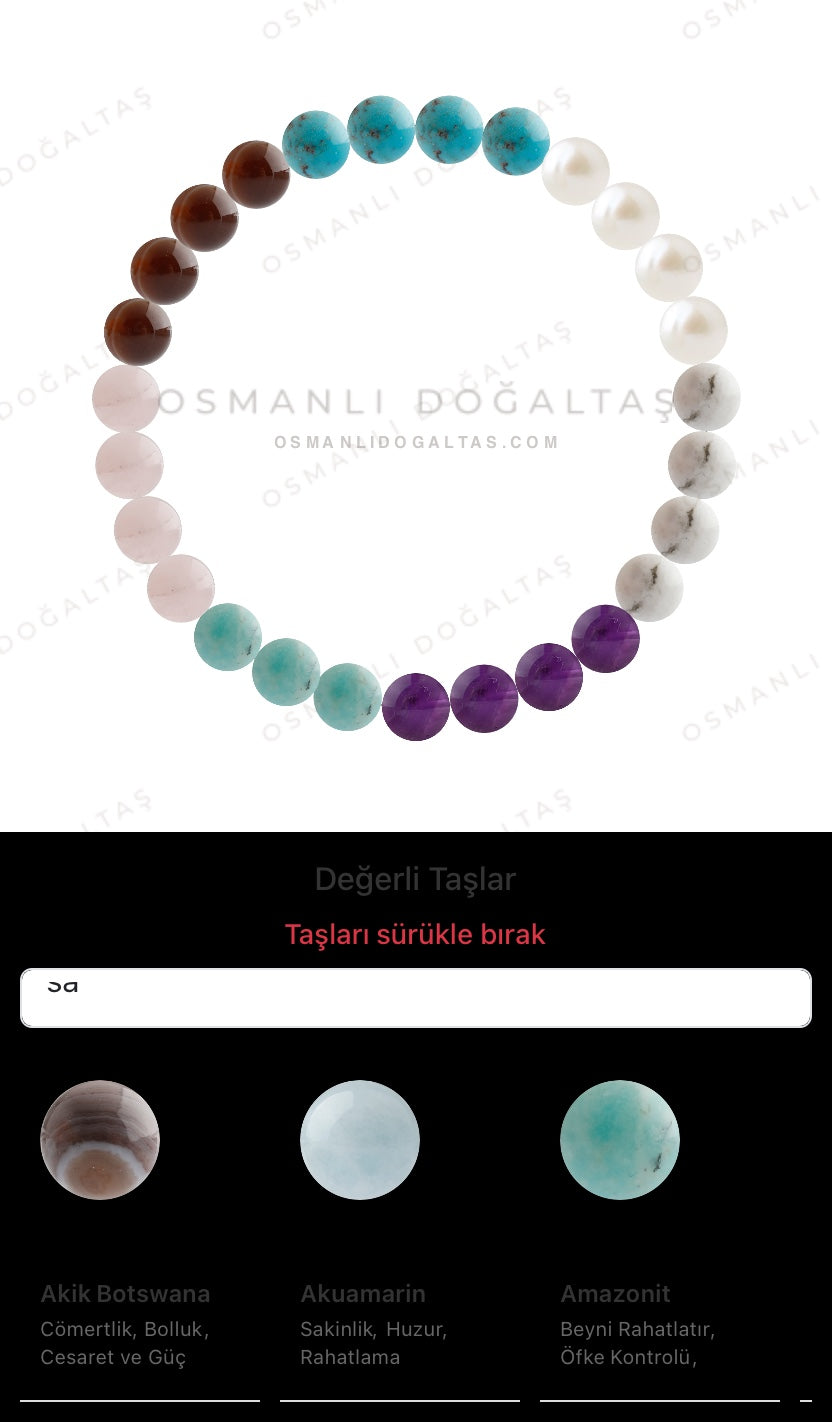 Özel Tasarım Elastik Misineli - 27 Taş - Özel Tasarım Görseli