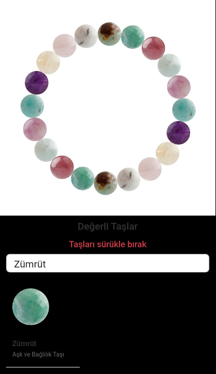 Özel Tasarım Elastik Misineli - 20 Taş - Özel Tasarım Görseli