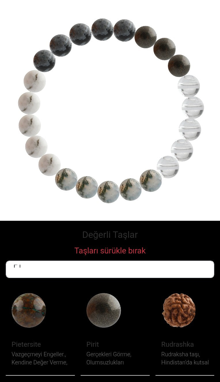Özel Tasarım Elastik Misineli - 23 Taş - Özel Tasarım Görseli