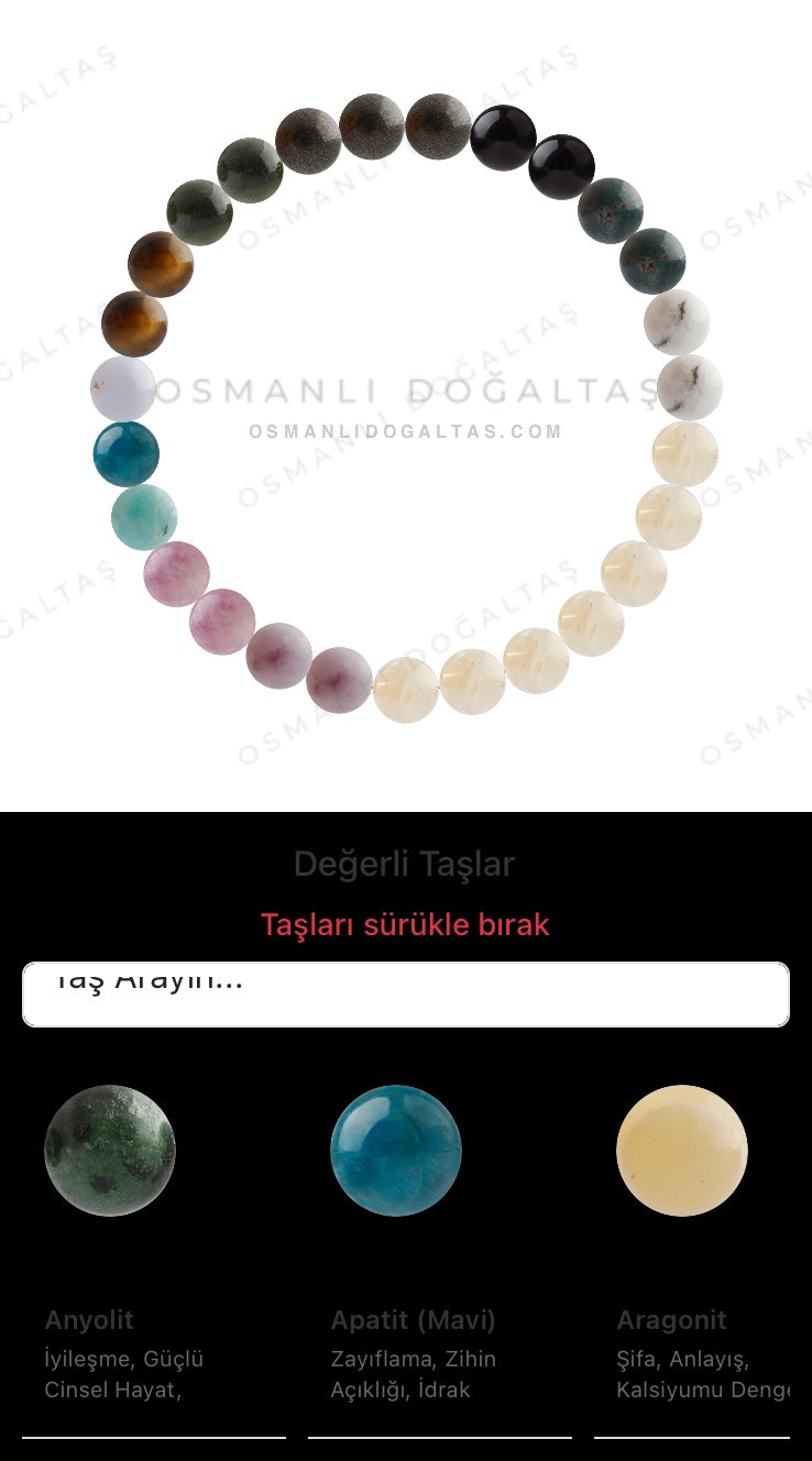 Özel Tasarım Elastik Misineli - 27 Taş - Özel Tasarım Görseli