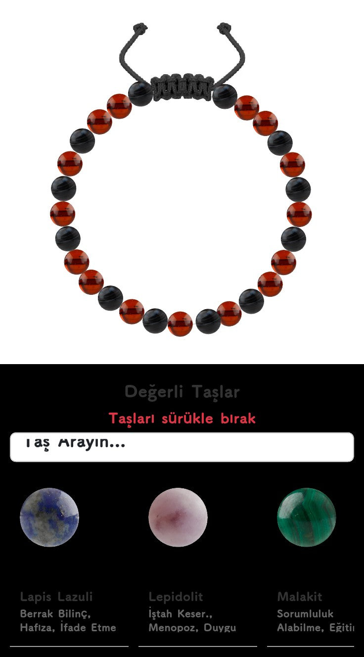 Özel Tasarım Merdiven Kapama Bileklik - 27 Taş - Özel Tasarım Görseli