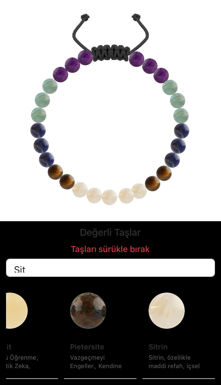 Özel Tasarım Merdiven Kapama Bileklik - 27 Taş - Özel Tasarım Görseli