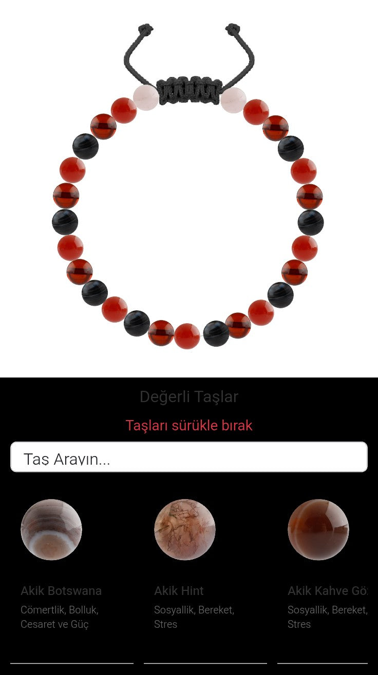 Özel Tasarım Merdiven Kapama Bileklik - 27 Taş - Özel Tasarım Görseli