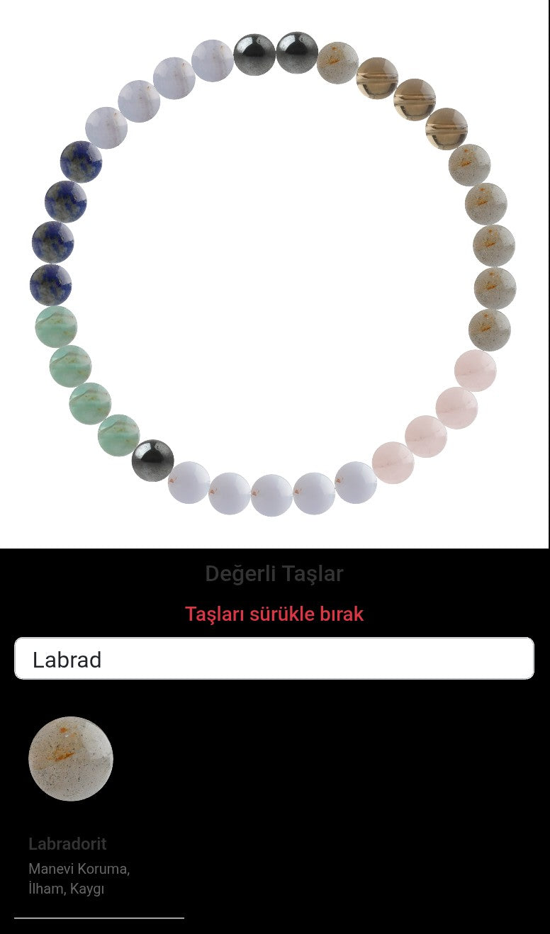 Özel Tasarım Elastik Misineli - 33 Taş - Özel Tasarım Görseli