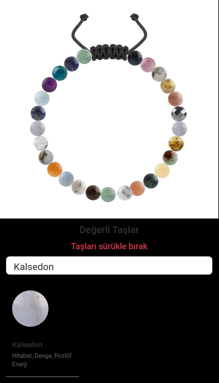 Özel Tasarım Merdiven Kapama Bileklik - 27 Taş - Özel Tasarım Görseli
