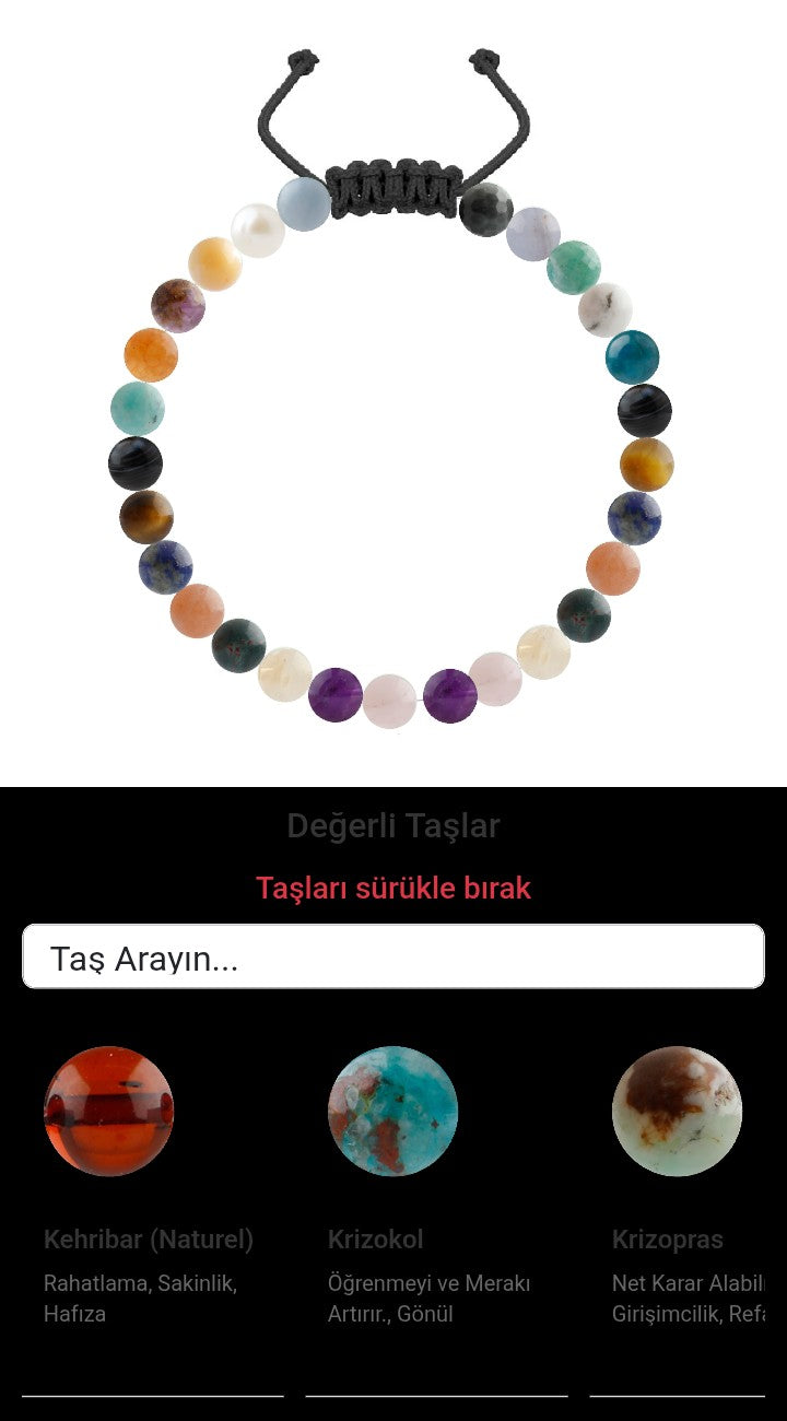 Özel Tasarım Merdiven Kapama Bileklik - 27 Taş - Özel Tasarım Görseli