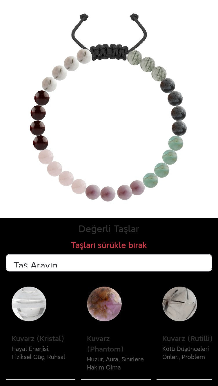 Özel Tasarım Merdiven Kapama Bileklik - 27 Taş - Özel Tasarım Görseli