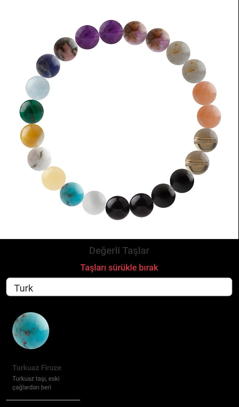 Özel Tasarım Elastik Misineli - 23 Taş - Özel Tasarım Görseli