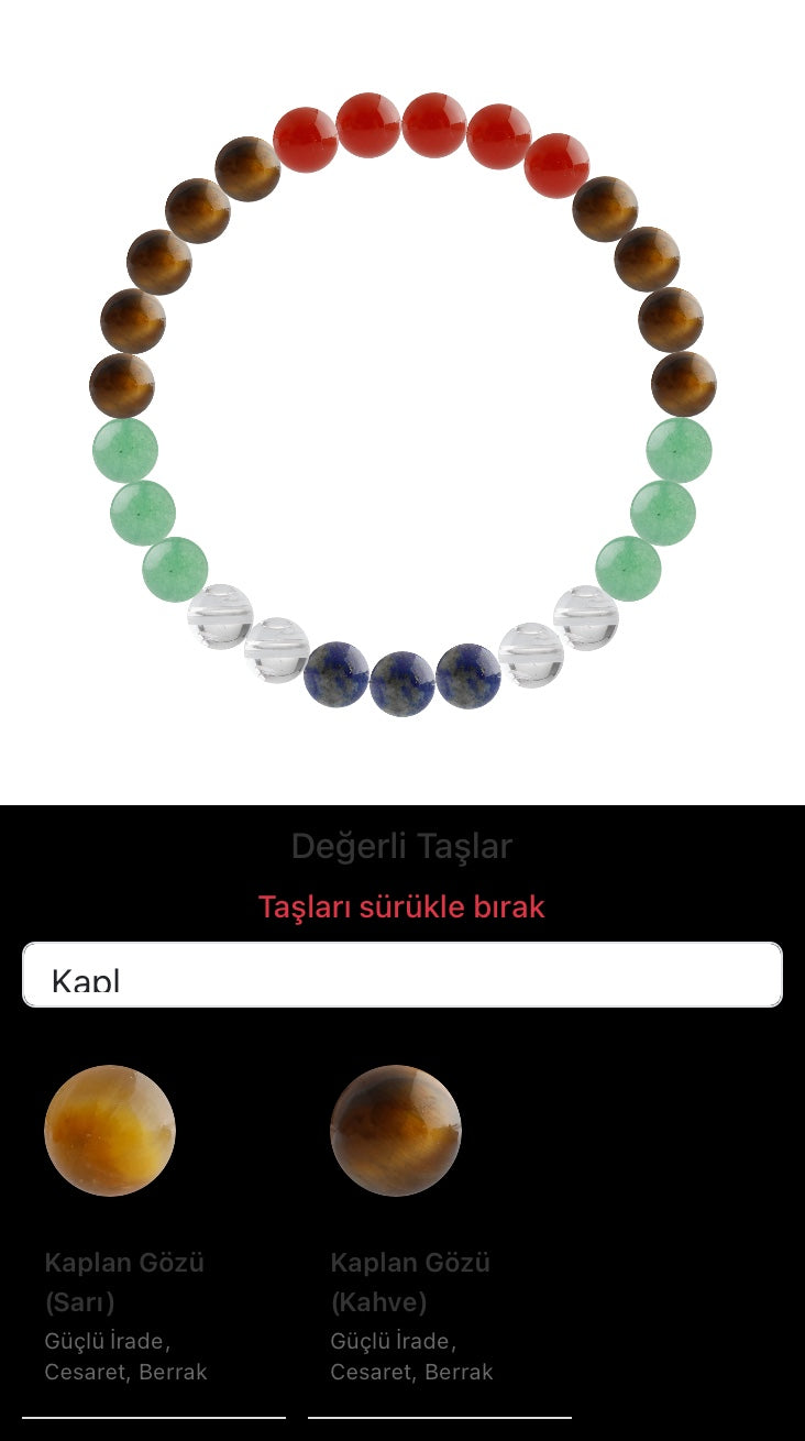 Özel Tasarım Elastik Misineli - 27 Taş - Özel Tasarım Görseli