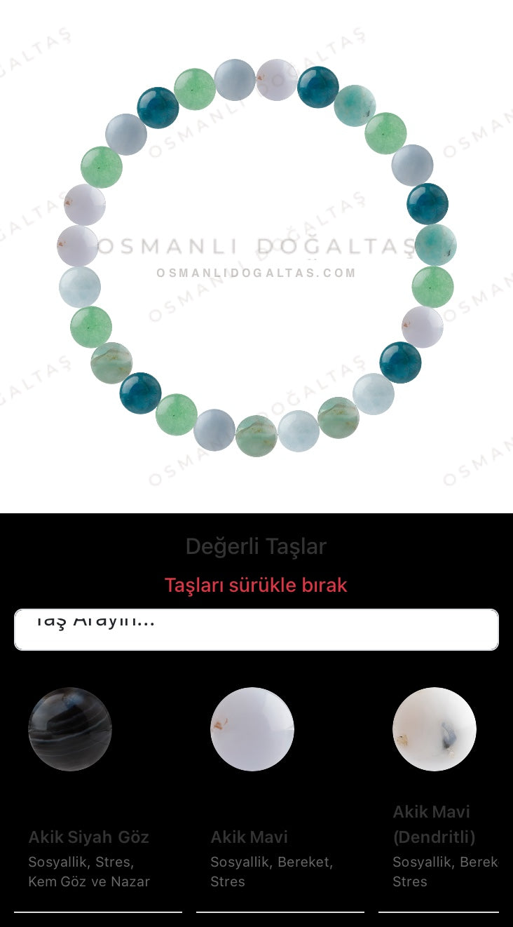 Özel Tasarım Elastik Misineli - 27 Taş - Özel Tasarım Görseli