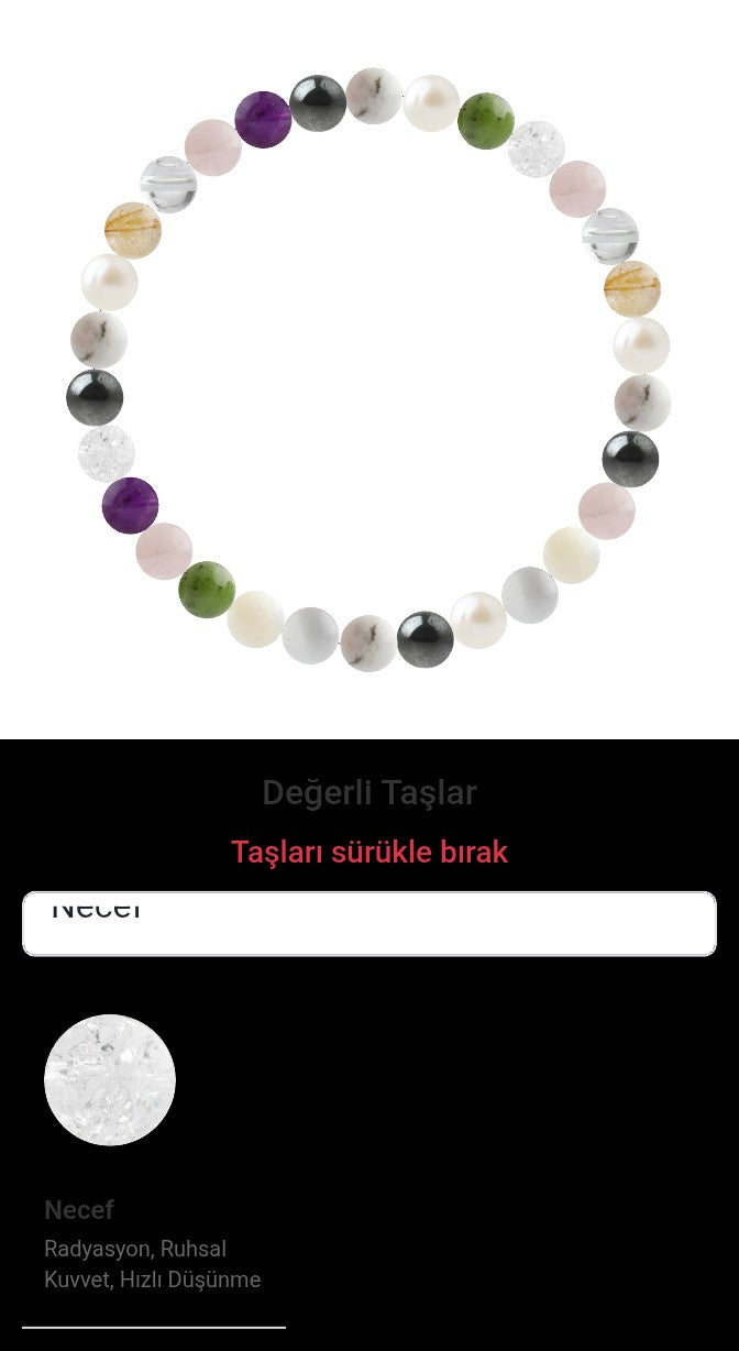 Özel Tasarım Elastik Misineli - 30 Taş - Özel Tasarım Görseli