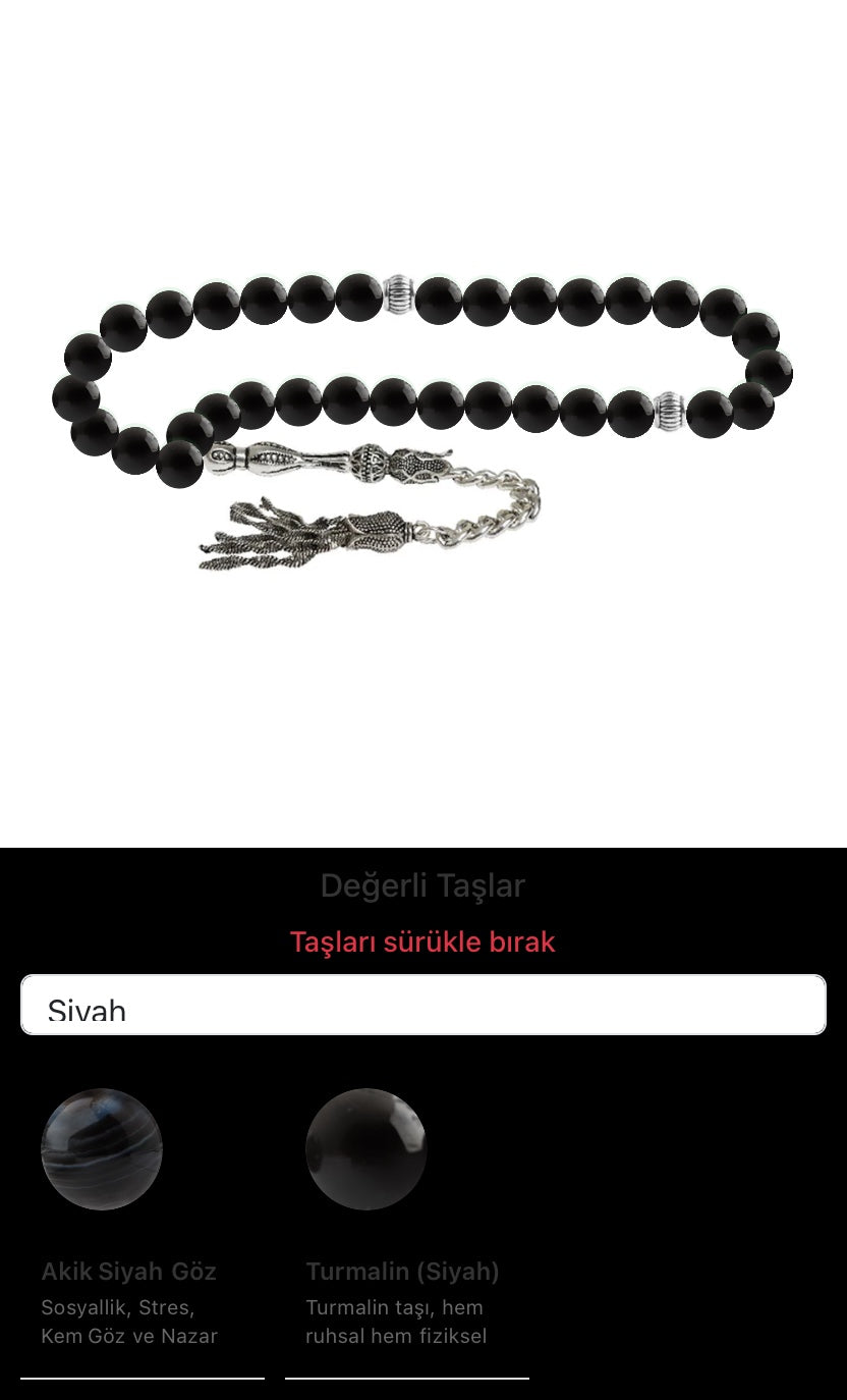 Özel Tasarım Tesbih - 33 Taş - Özel Tasarım Görseli